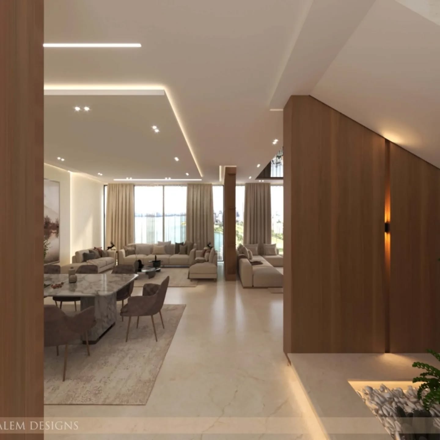 Modern Villa Reception & Lounge